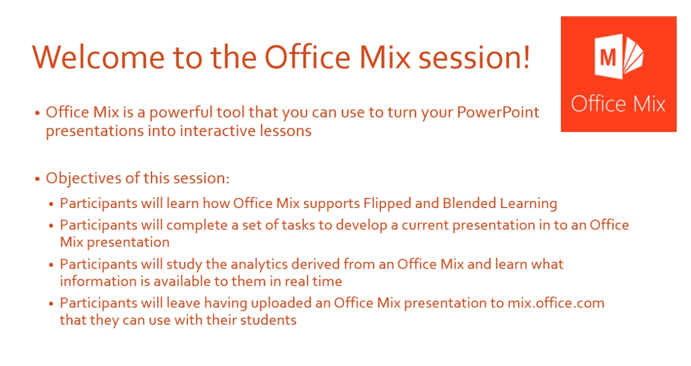 use office mix in powerpoint